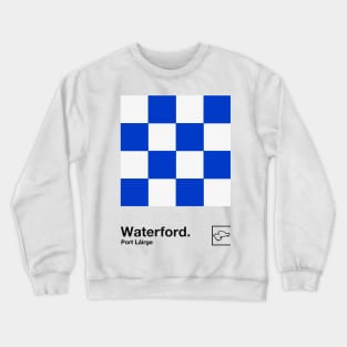 County Waterford / Original Retro Style Minimalist Poster Design Crewneck Sweatshirt